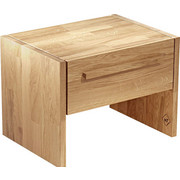 NACHTKÄSTCHEN in massiv Eiche Eichefarben - Eichefarben, Design, Holz (55/40/40cm) - Walden