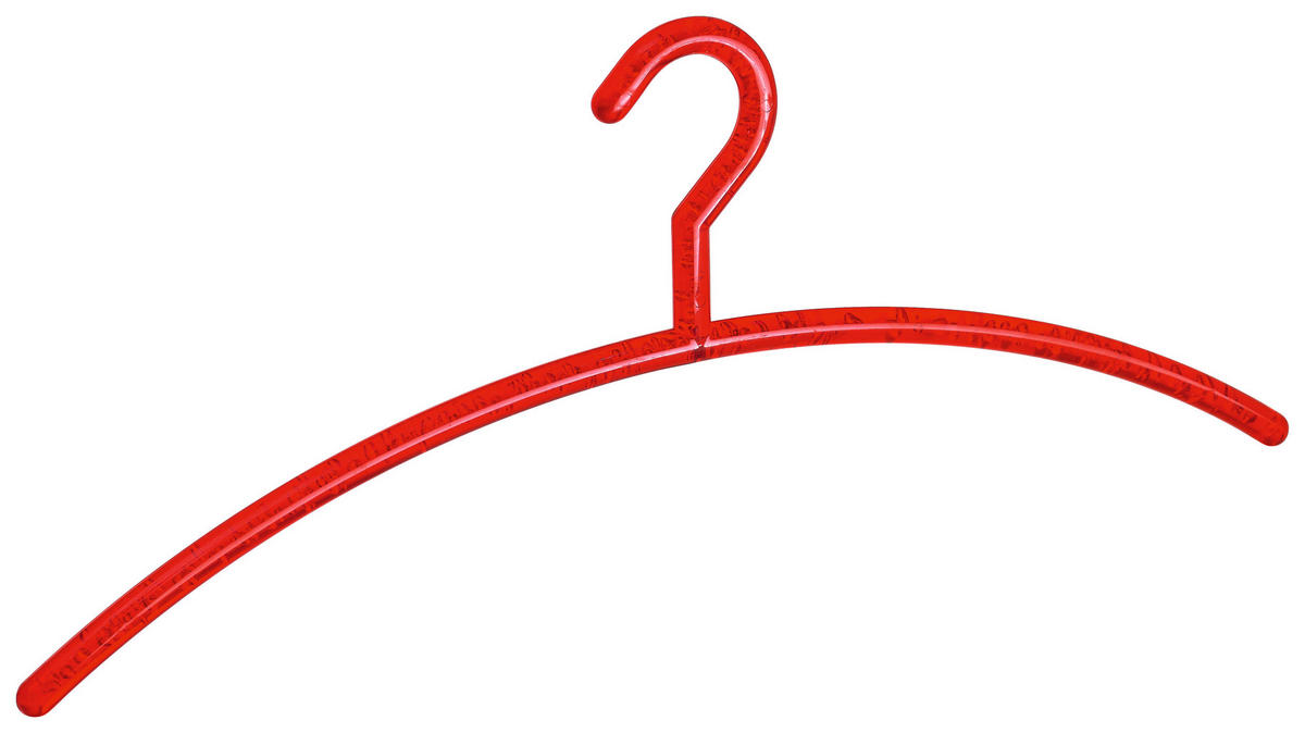 KLEIDERBÜGELSET 5-TEILIG 42 cm Kunststoff  - Rot, Basics, Kunststoff (42cm)