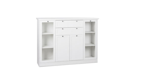 HIGHBOARD in 160/120/40 cm - Schwarz/Weiß, LIFESTYLE, Holzwerkstoff/Metall (160/120/40cm) - Carryhome