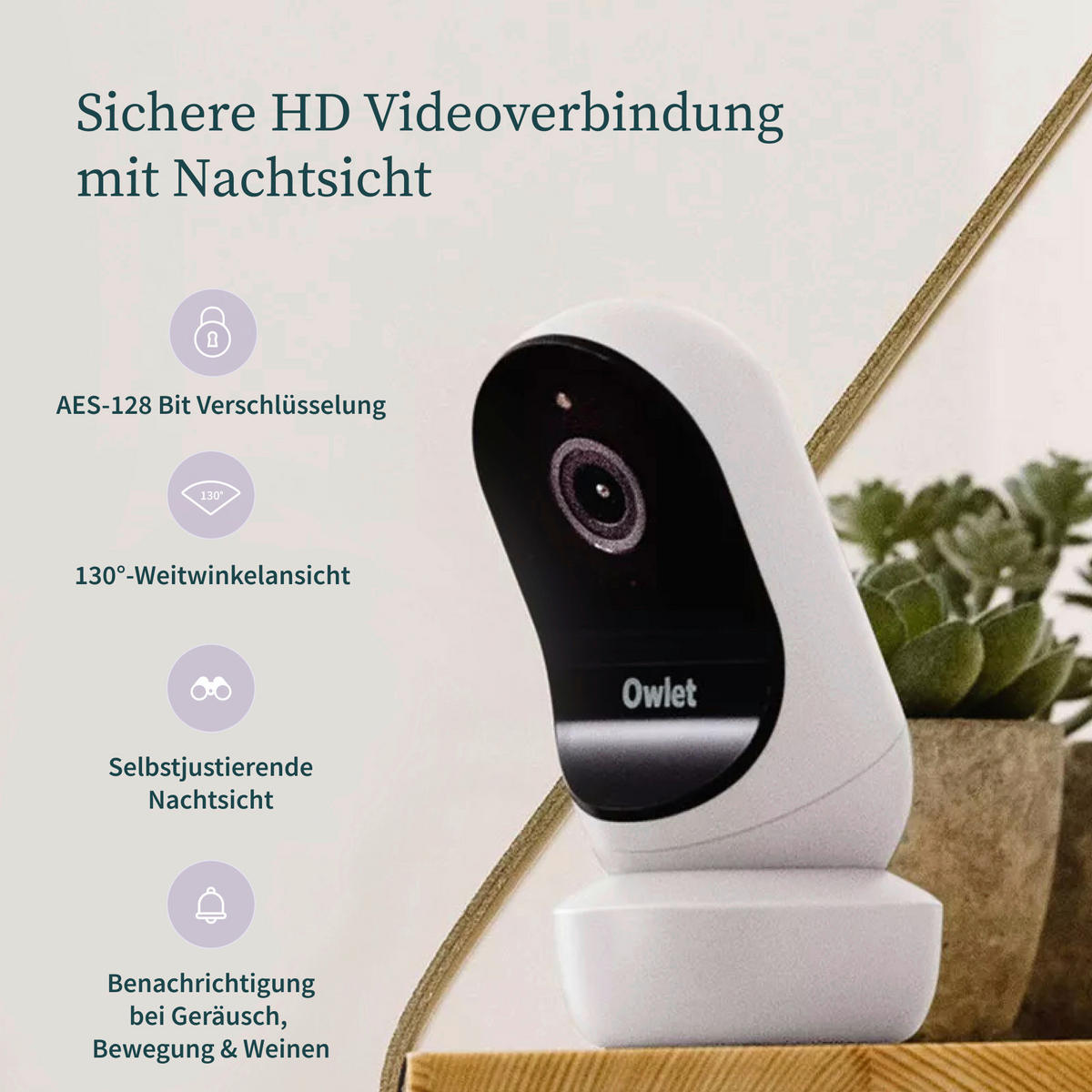 BABYPHONE - Mintgrün, Basics, Kunststoff/Textil (0.220kg) - Owlet