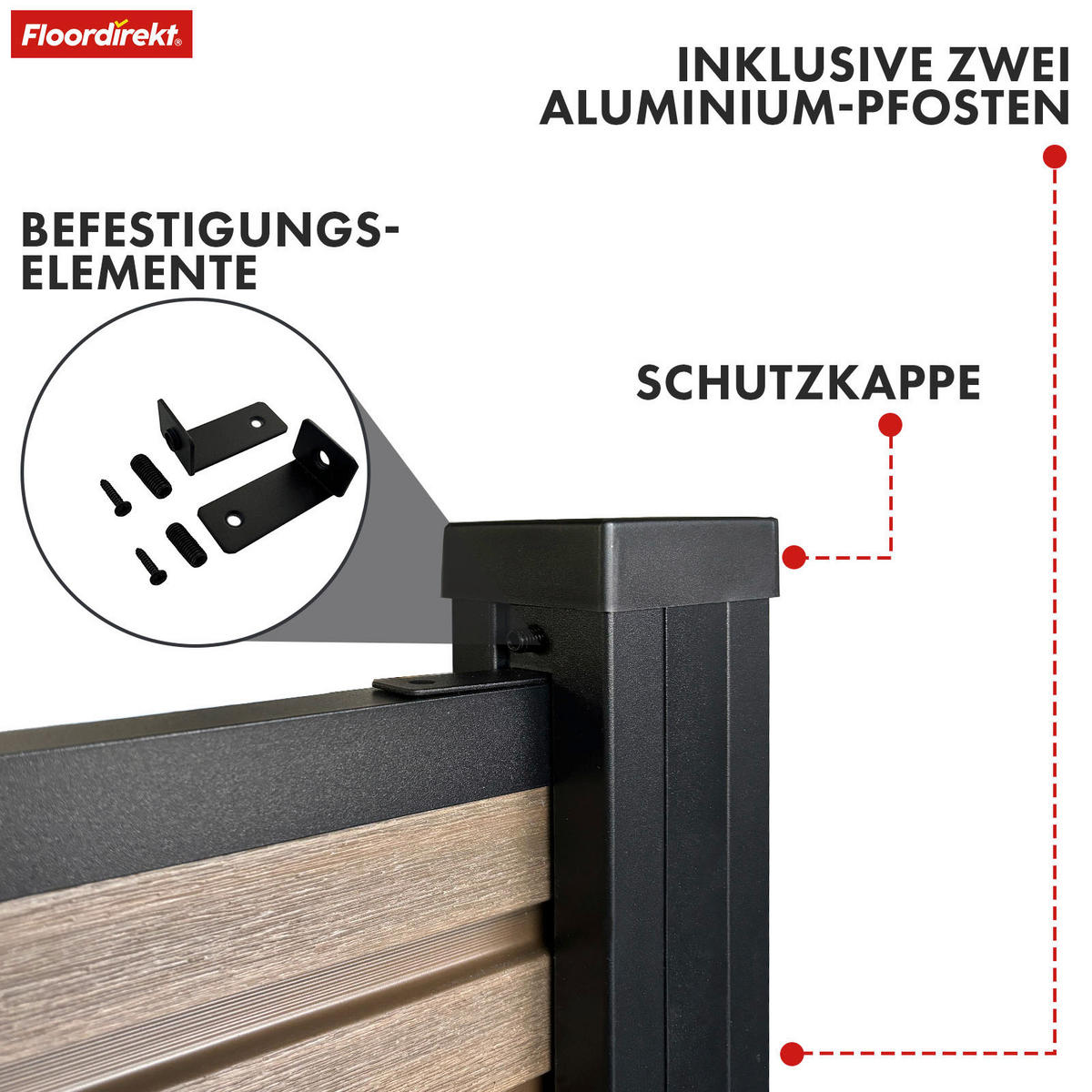 SICHTSCHUTZ - Basics (180/180cm) - Floordirekt