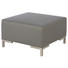 LOUNGEHOCKER - Silberfarben/Grau, Design, Textil/Metall (77/45/77cm) LOUNGEHOCKER - Silberfarben/Grau, Design, Textil/Metall (77/45/77cm)