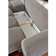 ECKSOFA Greige Flachgewebe  - Greige/Schwarz, KONVENTIONELL, Kunststoff/Textil (174/274cm) - Carryhome