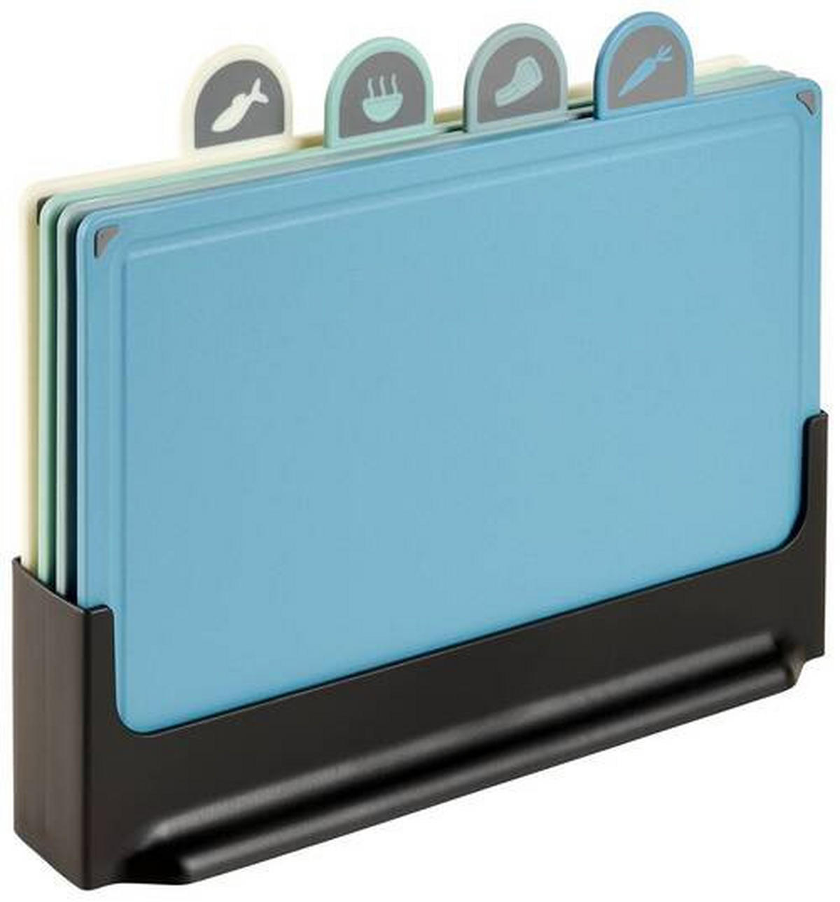 SET DE TOCĂTOARE - albastru/alb, Basics, plastic (30,1/23,4/0,6cm) - Homeware Profession.