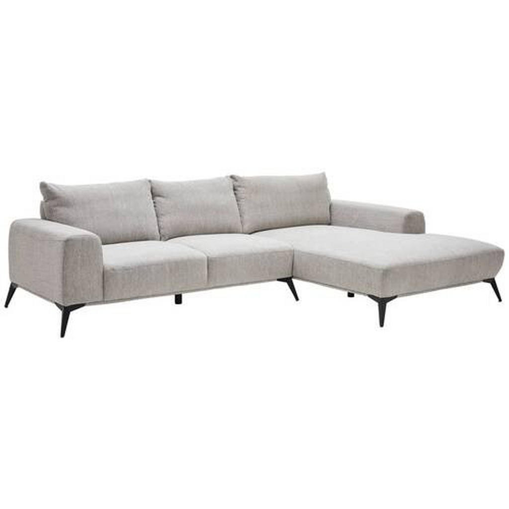 Thumbnail - Stylife Ecksofa, Hellgrau, Textil, 3-Sitzer, Füllung: Schaumstoff, Ottomane rechts, L-Form, 298x187 cm, Stoffauswahl, se...
