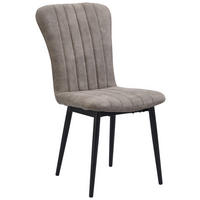 STOL, kovina, tekstil rjava, črna  - črna/rjava, Design, kovina/tekstil (48/62/90cm) - Hom`in