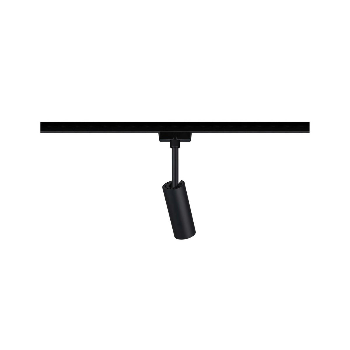 SCHIENENSYSTEM-STRAHLER Urail 4,2/18,6/10,5 cm   - Schwarz, Design, Kunststoff/Metall (4,2/18,6/10,5cm) - Paulmann