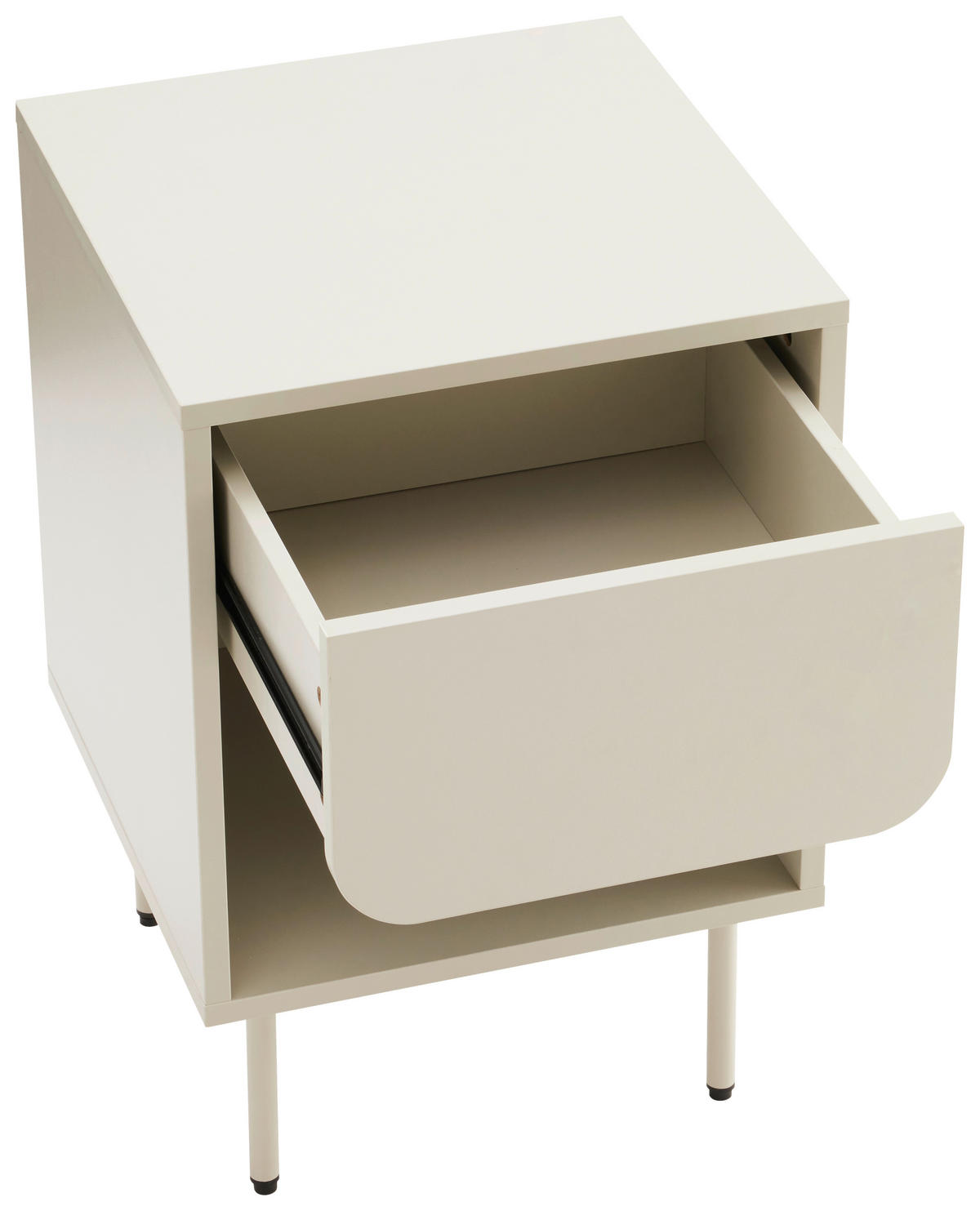 NACHTKÄSTCHEN 40/60/40 cm  in Seidengrau  - Seidengrau, Design, Holzwerkstoff/Metall (40/60/40cm) - Xora