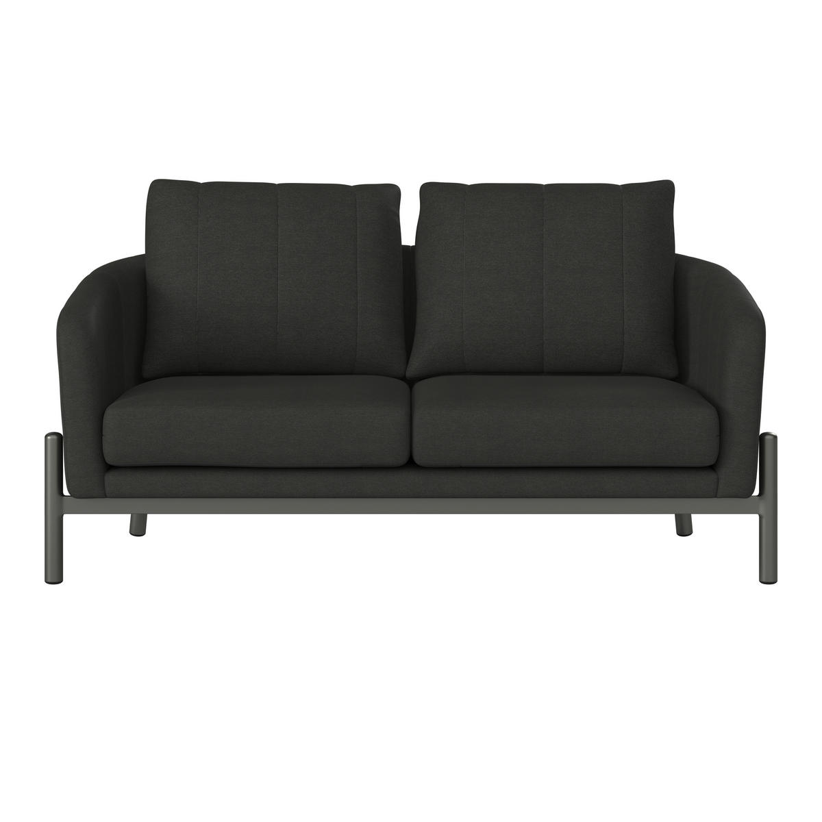 LOUNGEGARNITUR 4-teilig    - Anthrazit, Modern, Glas/Textil - Ambia Garden