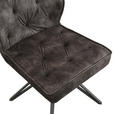 STUHL   Webstoff  Schwarz, Graugrün  - Schwarz/Graugrün, Design, Textil/Metall (50/85/60cm) - Carryhome