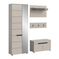 GARDEROBE 3-teilig  in 160/190/37 cm  - Kaschmir/Grau, Design, Holzwerkstoff (160/190/37cm) - MID.YOU