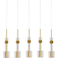 HÄNGELEUCHTE Candy Bar 103/60/13 cm   - Goldfarben, MODERN, Glas/Metall (103/60/13cm) - Kare-Design