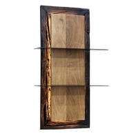 WANDREGAL Akazie Hartholz Akaziefarben  - Akaziefarben, LIFESTYLE, Glas/Holz (60/105/22cm) - Landscape