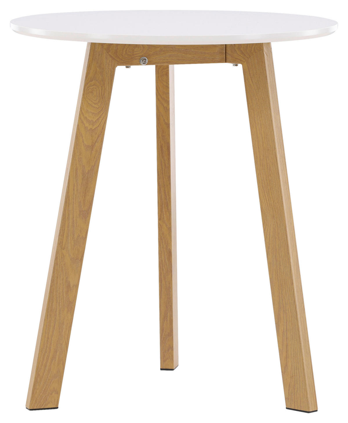 ESSTISCH in Holz, Metall 65/65/75 cm  - Hellbraun/Weiß, Design, Holz/Metall (65/65/75cm) - Livetastic
