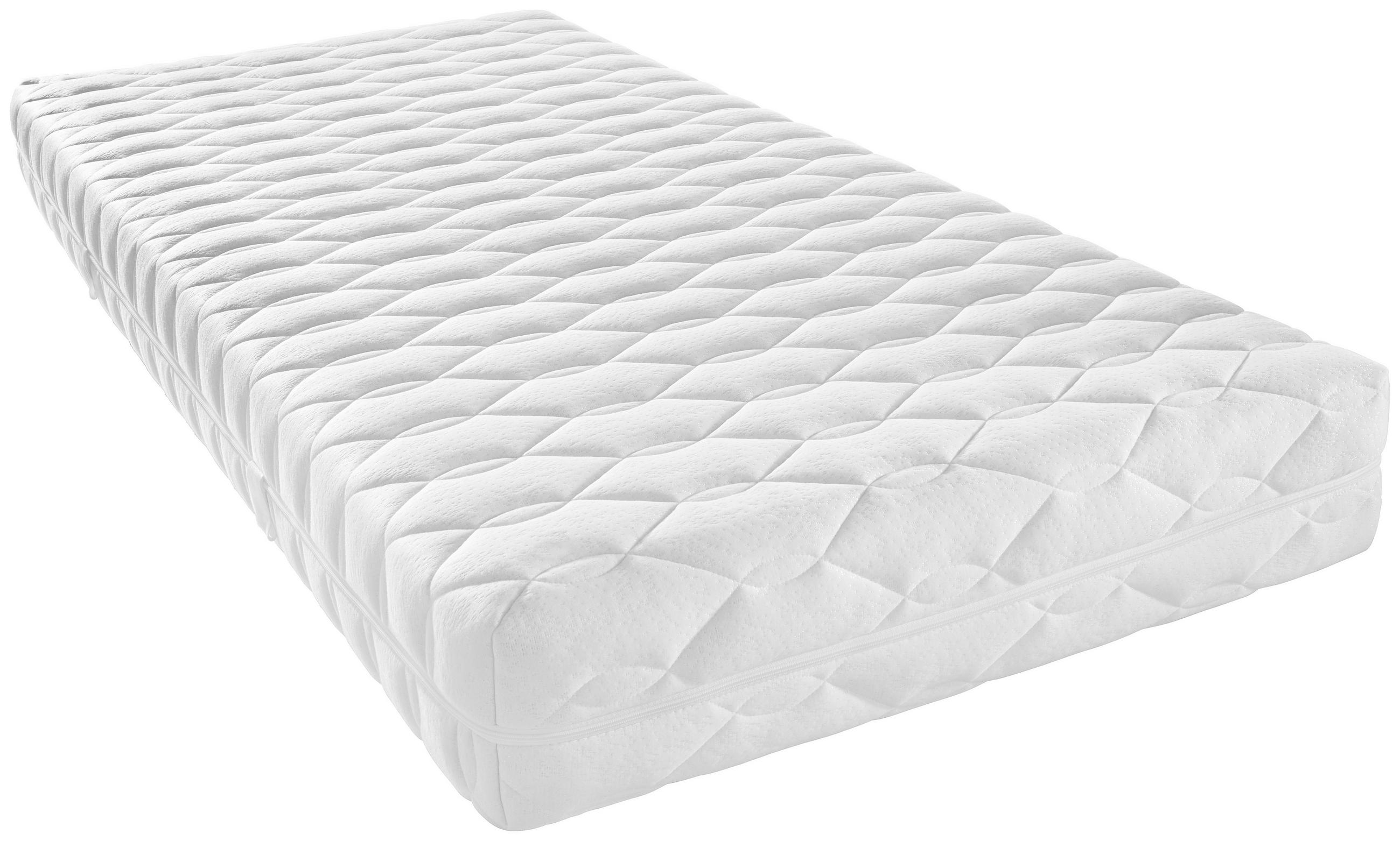 KALTSCHAUMMATRATZE 90/200 cm Höhe ca. 21 cm  - Weiß, Basics, Textil (90/200cm) - Sleeptex