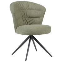 STUHL - Schwarz/Grün, Design, Textil/Metall (64/89/58cm) - Stylife