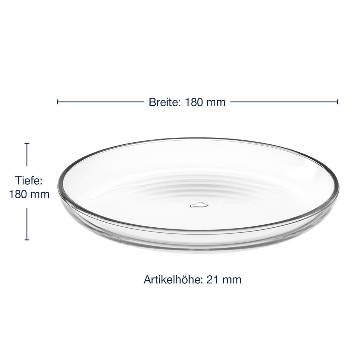SCHÜSSELSET Cucina 5-teilig  - Transparent, Design, Glas (22,00/12,00/22,00cm) - Leonardo