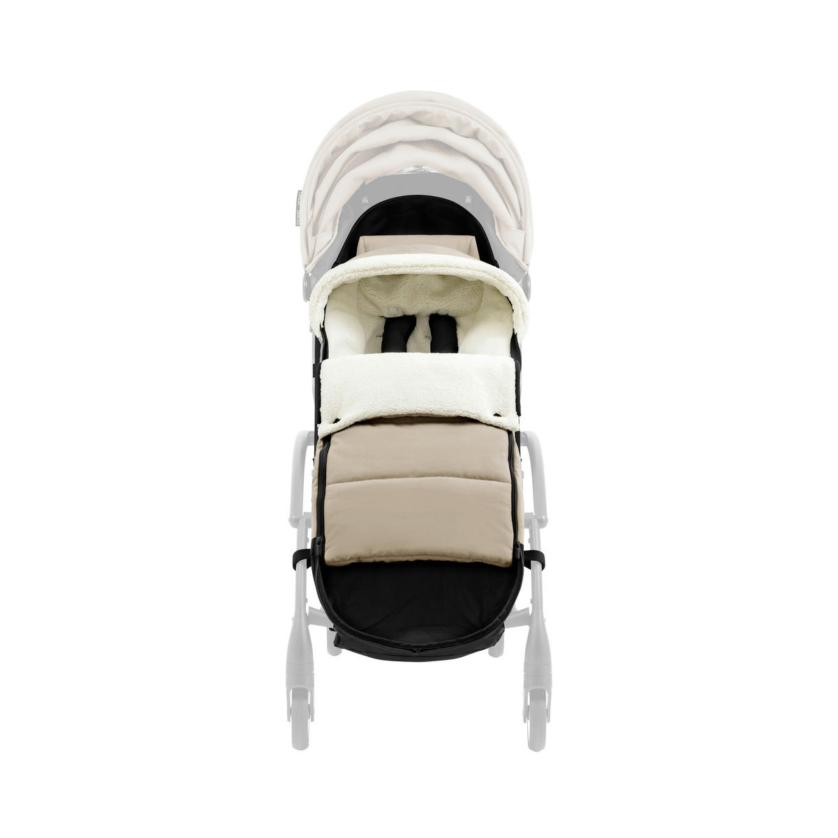 BUGGY-FUSSSACK  - Taupe, Basics, Textil (89/18,5/5cm) - Stokke