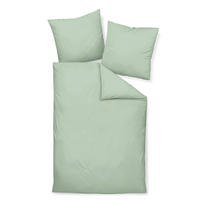 BETTWÄSCHE Giacomo Makosatin 240/220 cm  - Grün, Basics, Textil (240/220cm) - Janine
