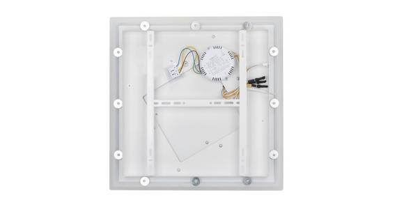 LED-DECKENLEUCHTE 47,7/47,7/6 cm - Weiß, Basics, Kunststoff/Metall (47,7/47,7/6cm) - Novel