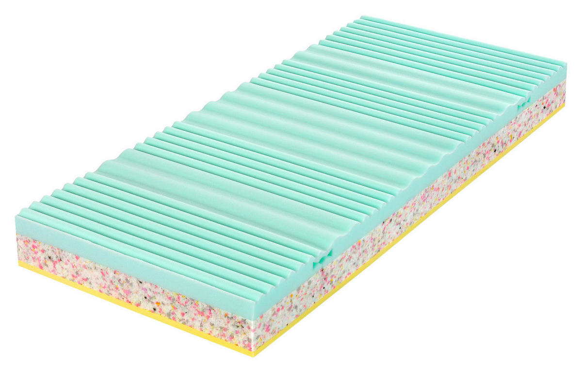 MATRAC Z PAMÄŤOVEJ PENY, 90/200 cm - biela, Konventionell, textil (90/200cm) - Swedish Line