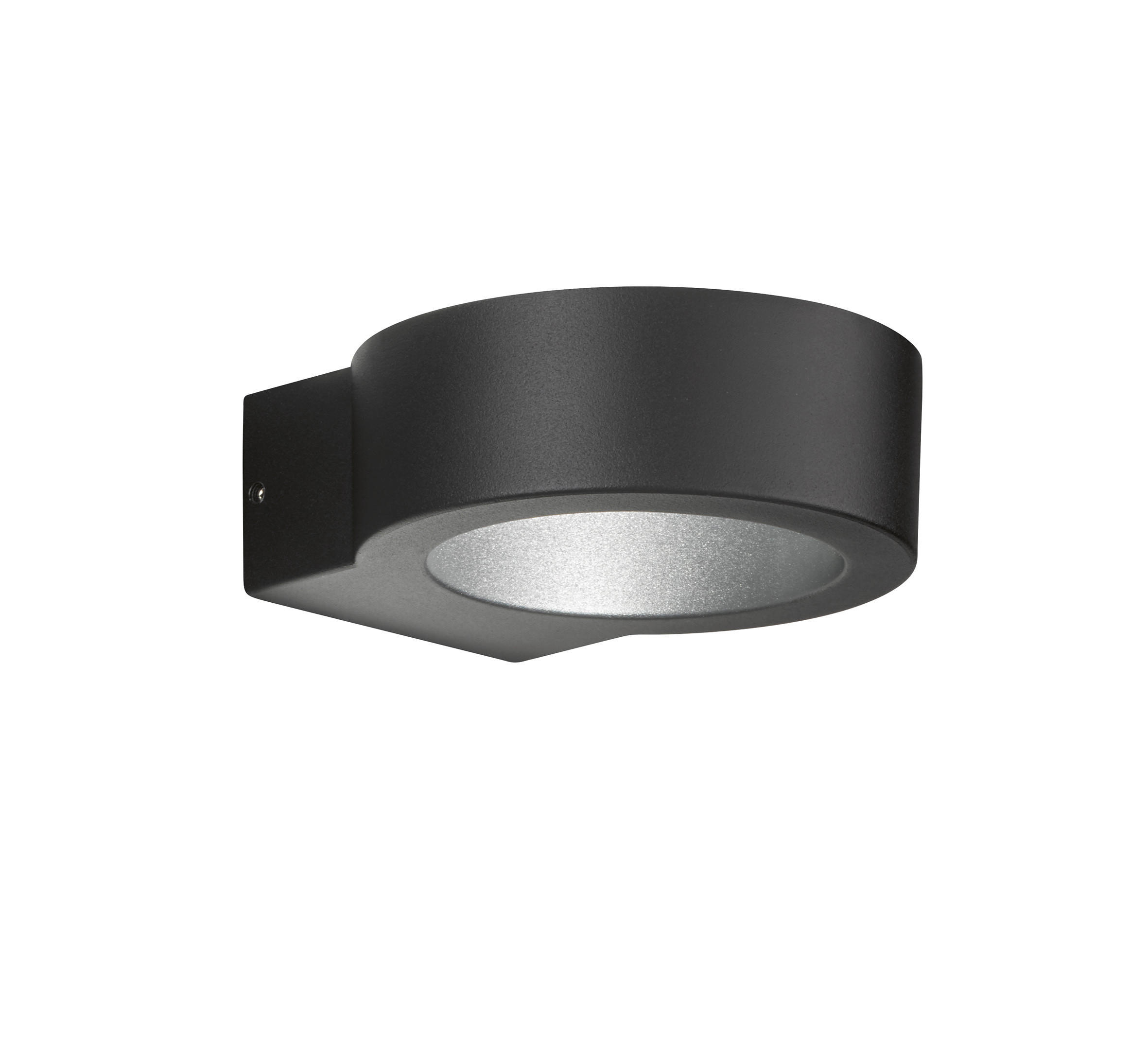 LED-WANDLEUCHTE Torres   - Schwarz, Design, Glas/Metall (12,50/4,50cm) - Fischer & Honsel