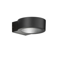 VÄGGLAMPA FÖR UTOMHUS - svart, Design, metall/glas (12.50/4.50cm) - Fischer & Honsel