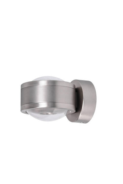 LED-WANDLEUCHTE MEGATRON PRO  Ambiente 14,3/11,2/9,0 cm   - Nickelfarben, Design, Metall (14,3/11,2/9,0cm)