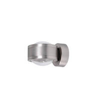 LED-WANDLEUCHTE 14,3/11,2/9,0 cm   - Nickelfarben, Design, Metall (14,3/11,2/9,0cm)