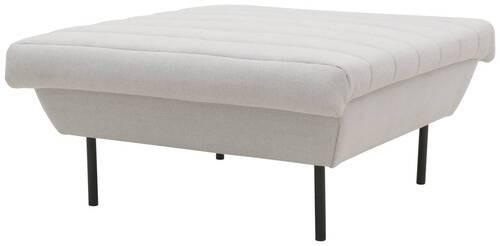 HOCKER Silberfarben  - Silberfarben/Schwarz, Design, Textil/Metall (70/70/45cm) - LOOKS by W.Joop
