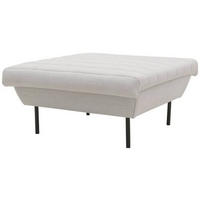 HOCKER in Textil Silberfarben  - Silberfarben/Schwarz, Design, Textil/Metall (70/70/45cm) - LOOKS by W.Joop