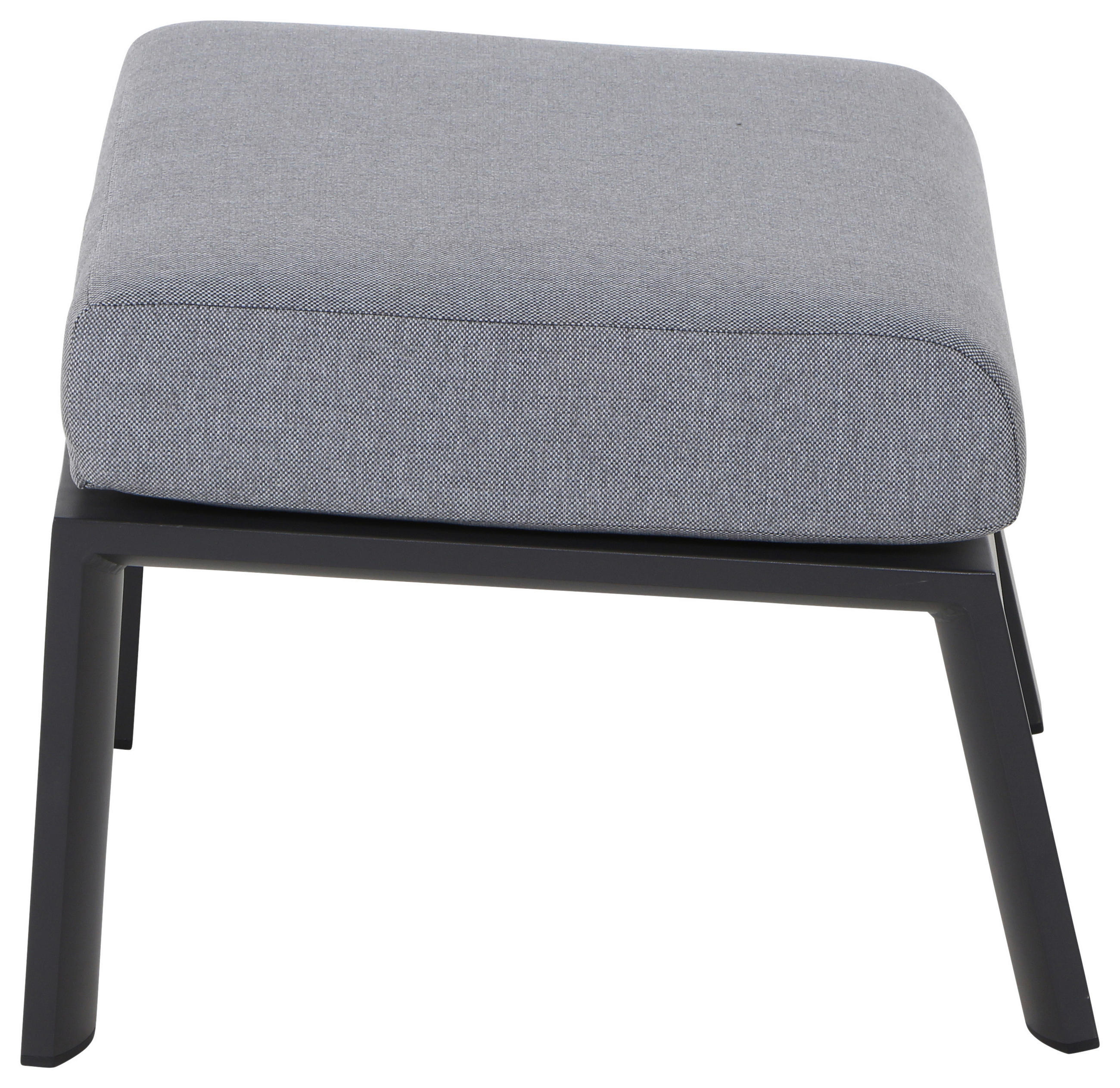 LOUNGEHOCKER  - Dunkelgrau/Anthrazit, Basics, Textil/Metall (60/43/59cm) - Siena Garden