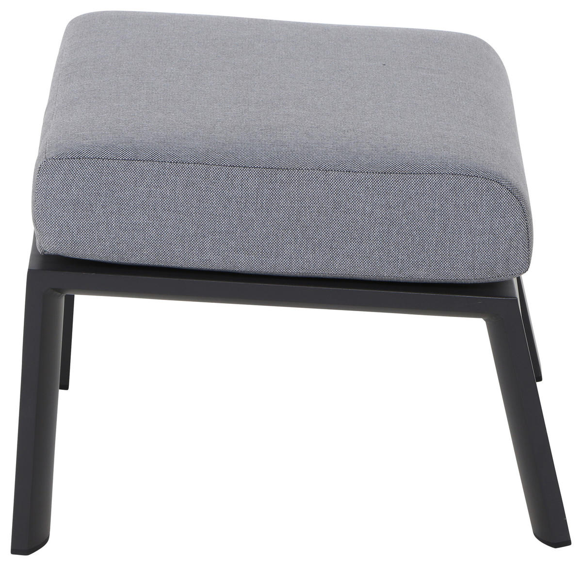 LOUNGEHOCKER  - Dunkelgrau/Anthrazit, Basics, Textil/Metall (60/43/59cm) - Siena Garden