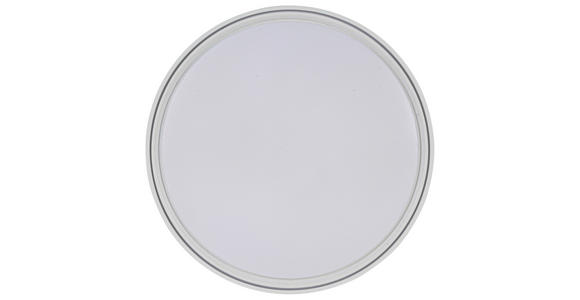 DECKENLEUCHTE 48/8 cm  - Transparent/Weiß, Trend, Kunststoff/Metall (48/8cm) - Novel