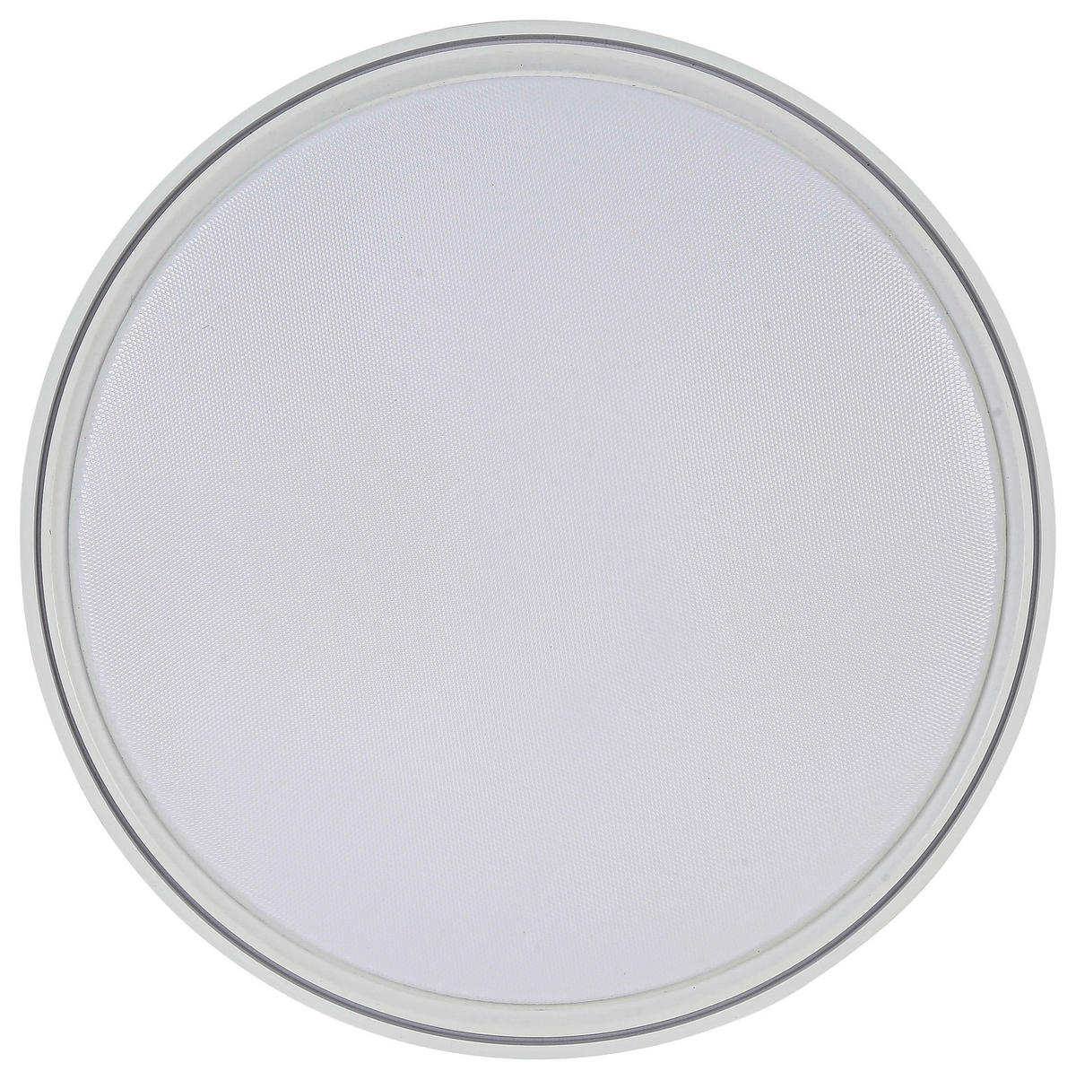 DECKENLEUCHTE 48/8 cm   - Transparent/Weiß, Trend, Kunststoff/Metall (48/8cm) - Novel