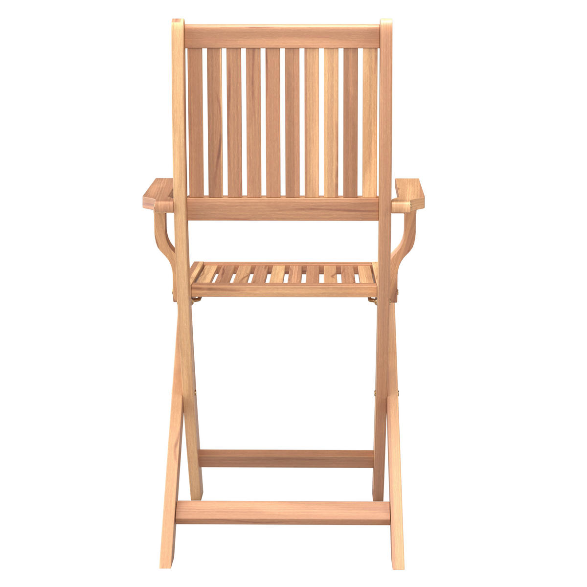ZÁHRADNÁ SKLADACIA STOLIČKA, drevo - farba tíku, Modern, drevo (60/92/52cm) - Beldano