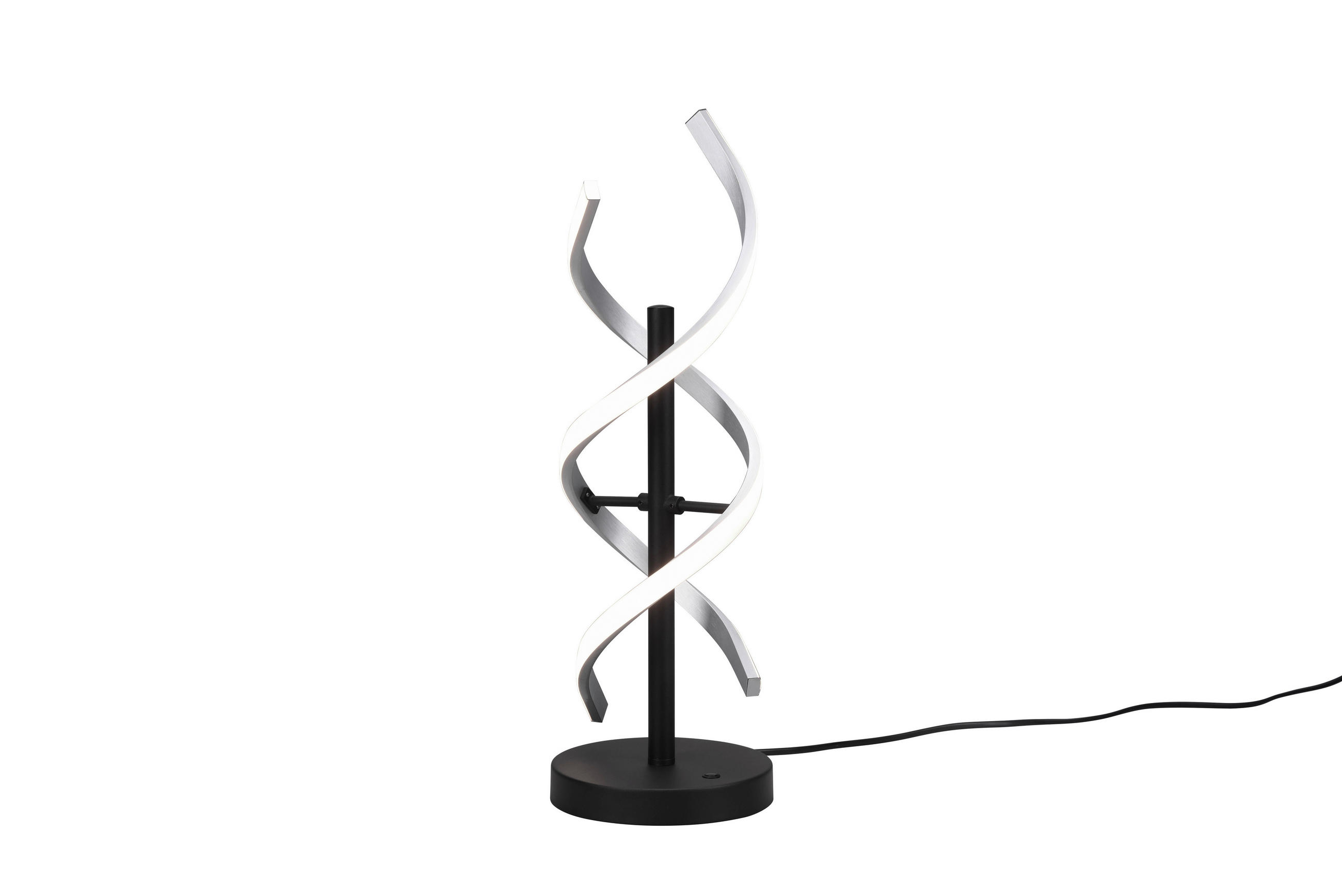 LED-TISCHLEUCHTE Sequence 16/48,5 cm   - Schwarz/Alufarben, Design, Metall (16/48,5cm) - Trio Leuchten