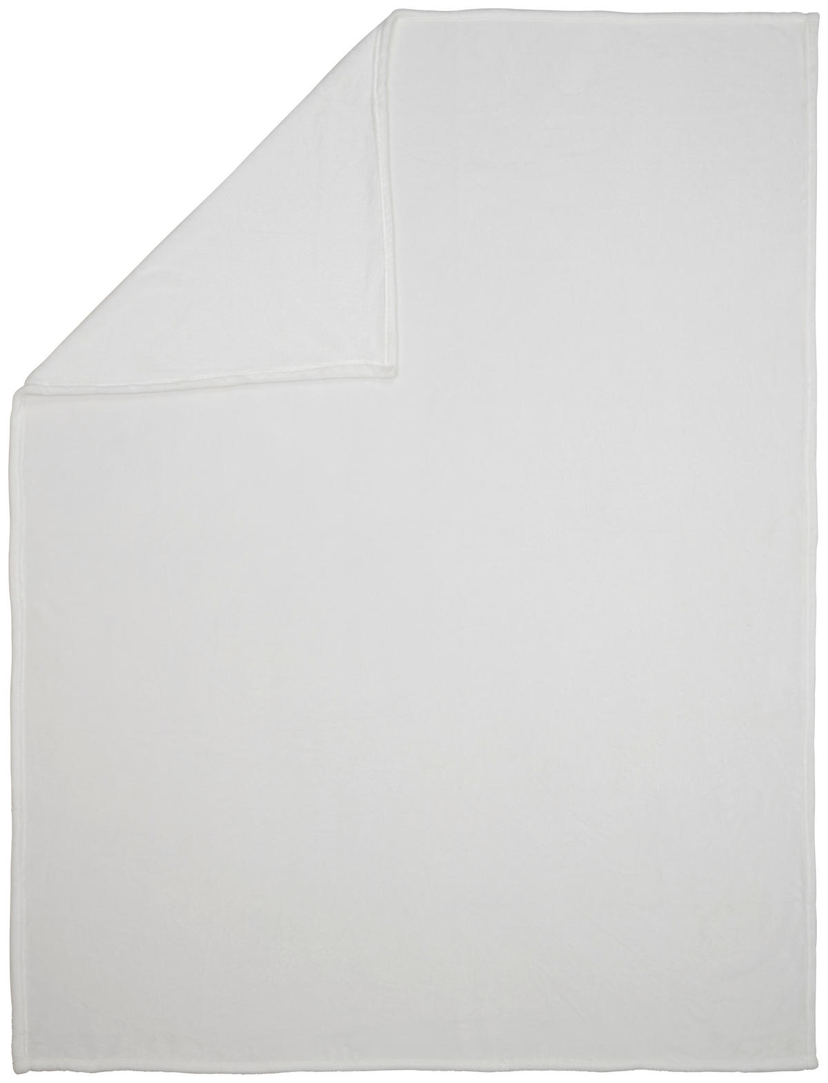 DECKE EMMA 140/190 cm  - Weiß, Basics, Textil (140/190cm) - Novel