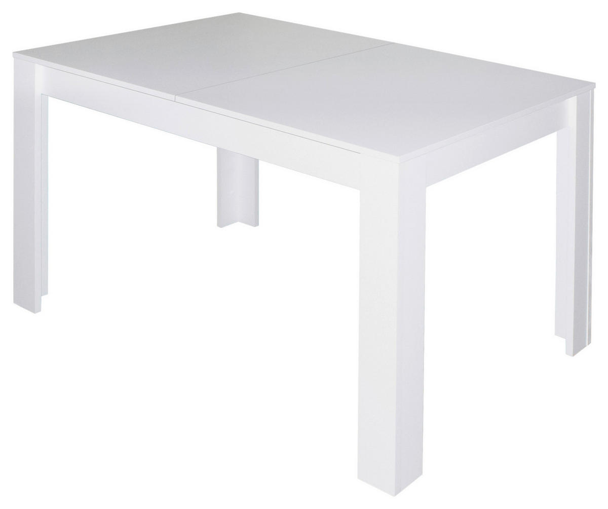 ESSTISCH in Holzwerkstoff 120/75/80 cm  - Weiß, MODERN, Holzwerkstoff (120/75/80cm) - Livetastic