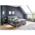 BOXSPRINGBETT 180/200 cm  in Grau  - Chromfarben/Grau, KONVENTIONELL, Kunststoff/Textil (180/200cm) - Carryhome