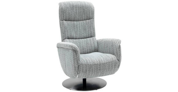 RELAXSESSEL in Textil Grau - Edelstahlfarben/Grau, Design, Textil/Metall (71/112/83cm) - Dieter Knoll