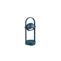 LED-TISCHLEUCHTE Cannon 12/30,5 cm   - Blau, KONVENTIONELL, Metall (12/30,5cm) - Musterring