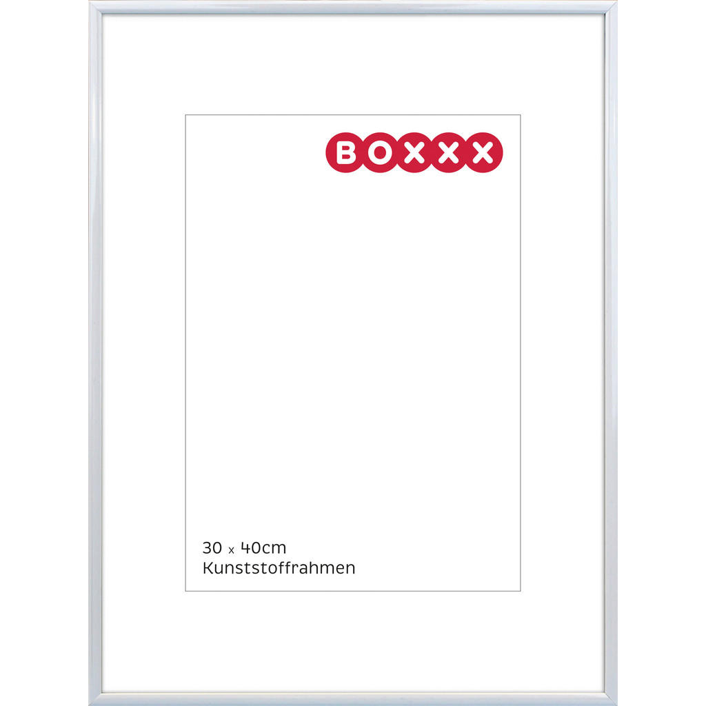 Boxxx RÁM NA OBRAZY, 1 foto, 31,3/41,3/1,4 cm - bílá