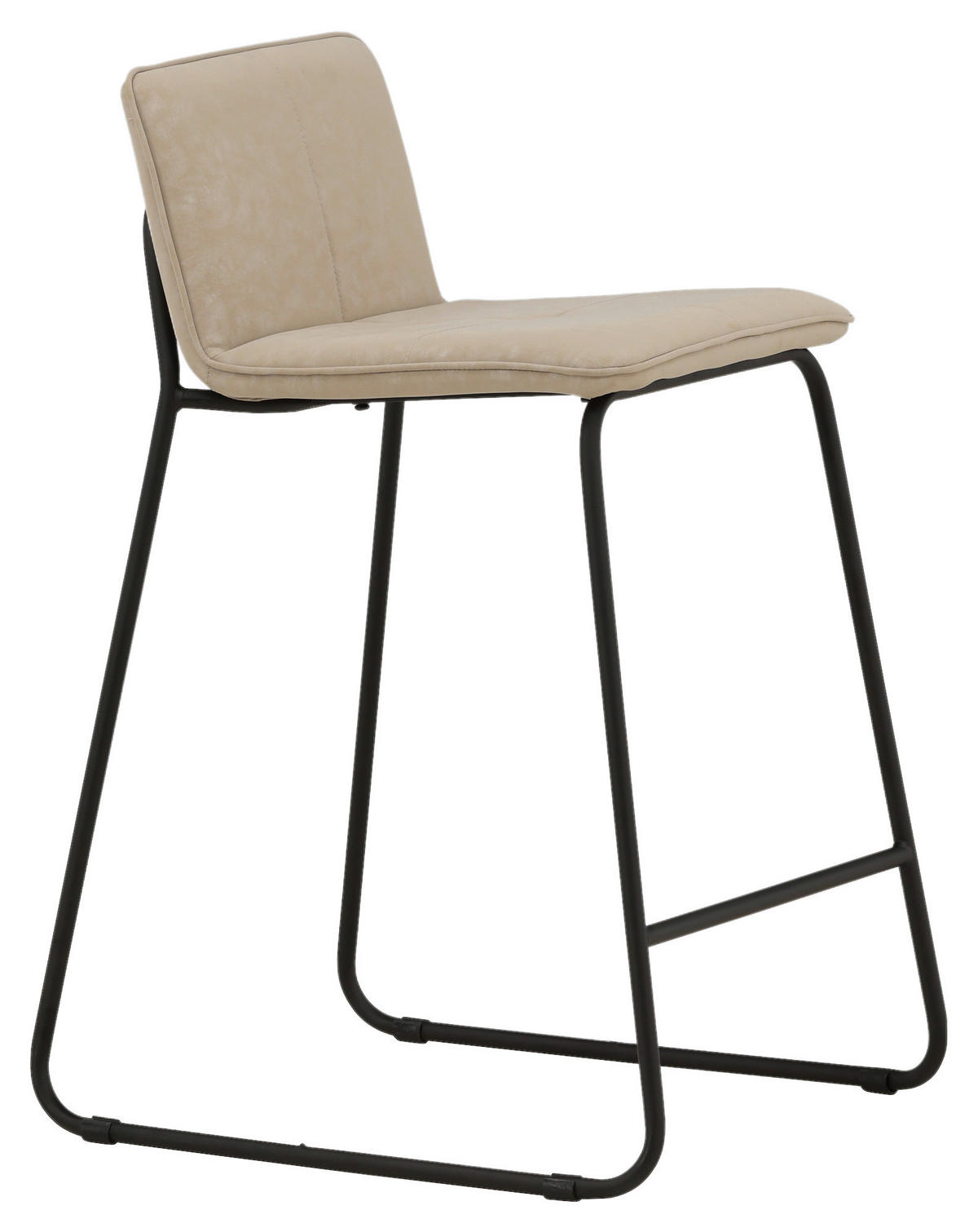 BARHOCKER-SET Schwarz, Beige Stahl  - Beige/Schwarz, Design, Textil/Metall (41/84/50cm) - Livetastic