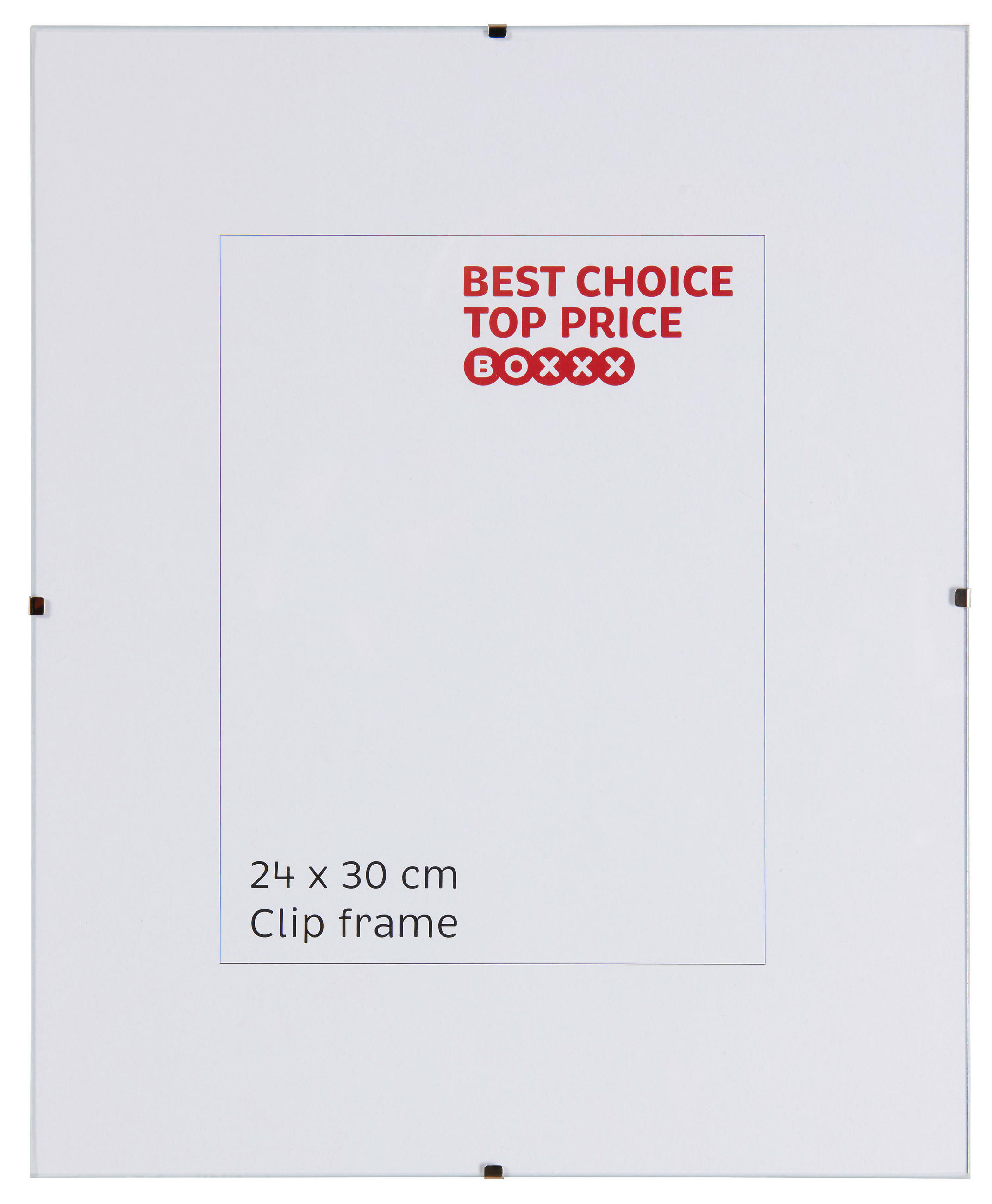 CLIPRAHMEN - Klar, Basics, Glas (30/24/1cm) - Boxxx