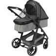 KINDERWAGENSET Korfu  - Dunkelgrau/Schwarz, Basics, Kunststoff/Textil - My Baby Lou