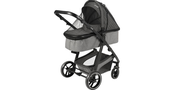 KINDERWAGENSET Korfu  - Dunkelgrau/Schwarz, Basics, Kunststoff/Textil - My Baby Lou