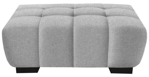 HOCKER in Textil Hellgrau  - Hellgrau/Schwarz, KONVENTIONELL, Textil/Metall (106/40/72cm) - Hom`in