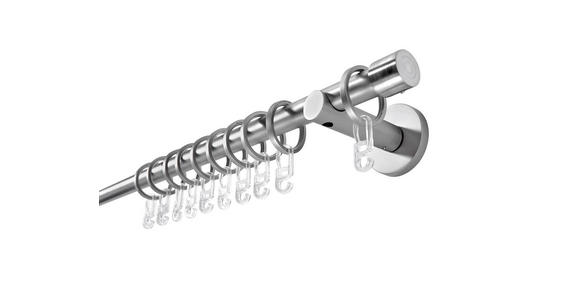 RUNDSTANGENGARNITUR 120 cm - Edelstahlfarben, Basics, Metall (120cm) - Boxxx