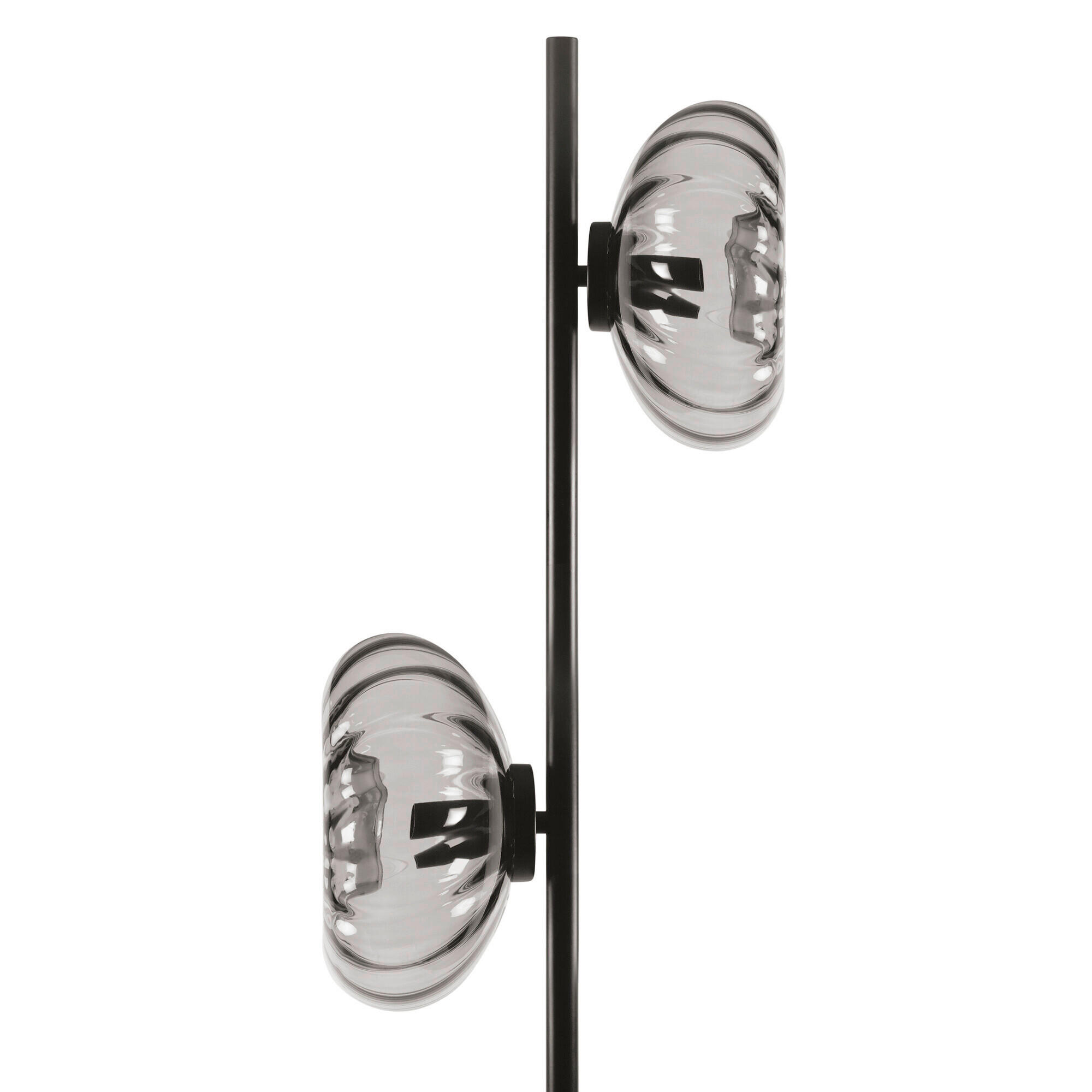 STEHLEUCHTE 25/25,5/170 cm    - Schwarz, Design, Glas/Metall (25/25,5/170cm) - Osram